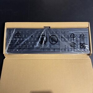 HP 125 Wired Keyboard US Black Full Size USB M27527-001 New